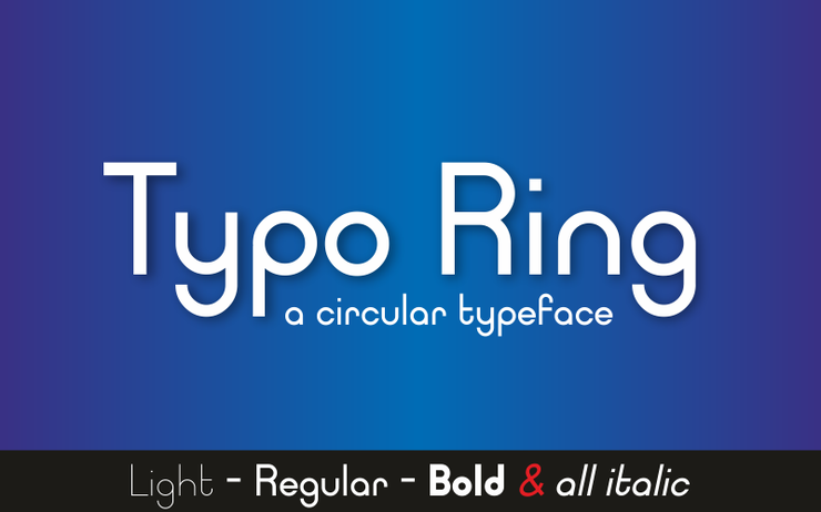 Typo Ring字体 1