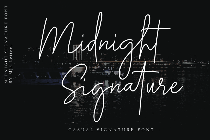 Midnight Signature字体 1