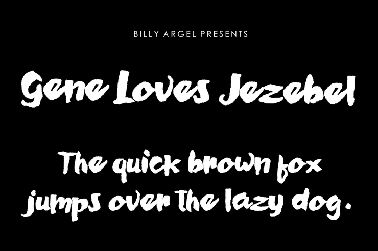 Gene Loves Jezebel字体 1