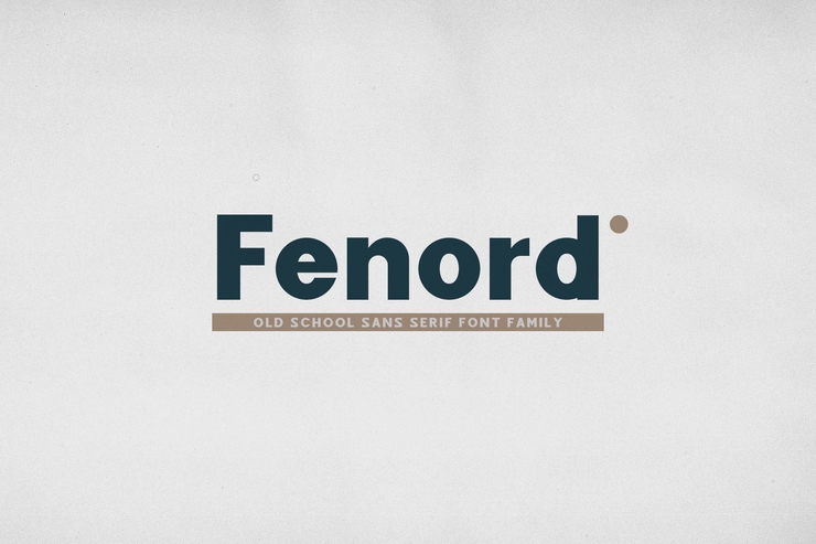 Fenord字体 1