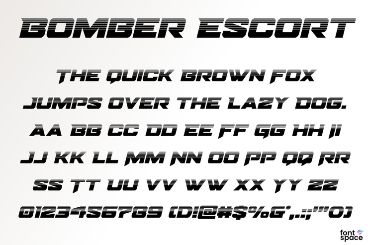 Bomber Escort字体 6