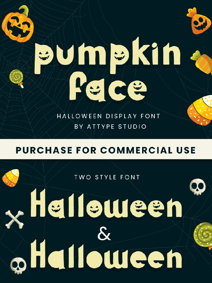 Pumpkin Face字体 1