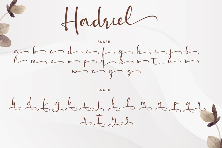 Hadriel字体 4