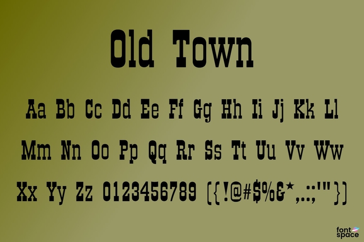 Old Town字体 1