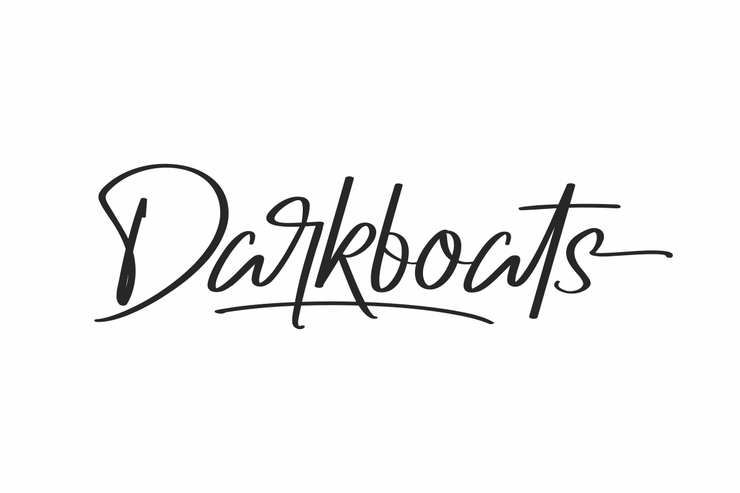Darkboats字体 1