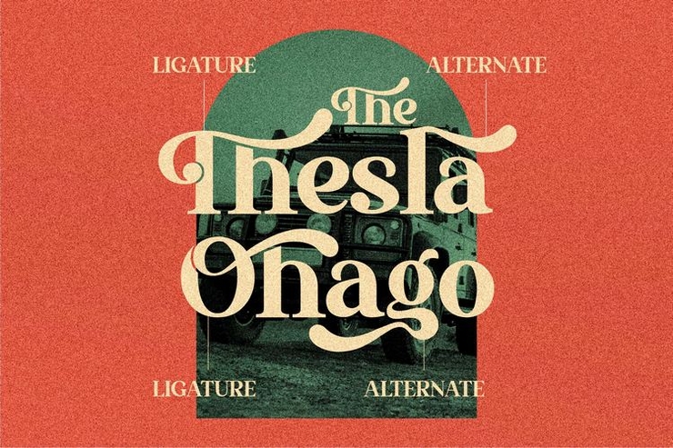 The Thesla Ohago字体 1