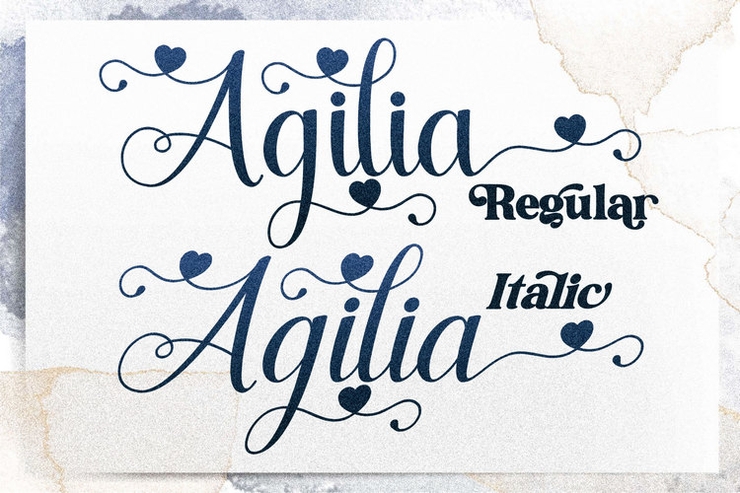 Agilia字体 8