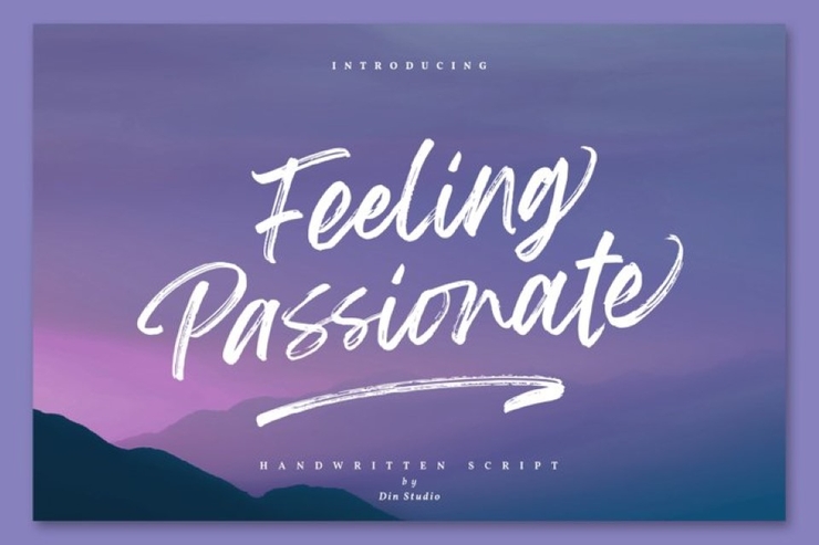 Feeling Passionate字体 4