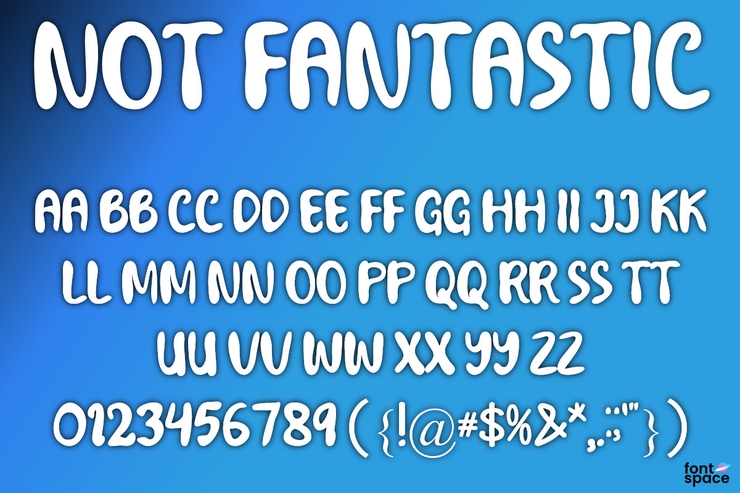 Not Fantastic字体 1