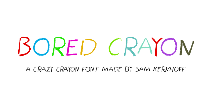 Bored Crayon字体 1