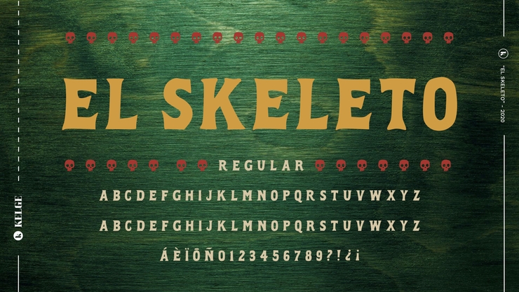 El Skeleto字体 1