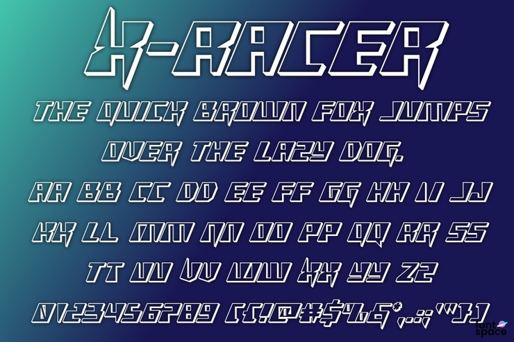 X - Racer字体 6