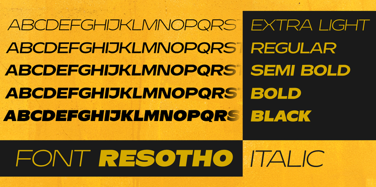Resotho Extralight字体 9