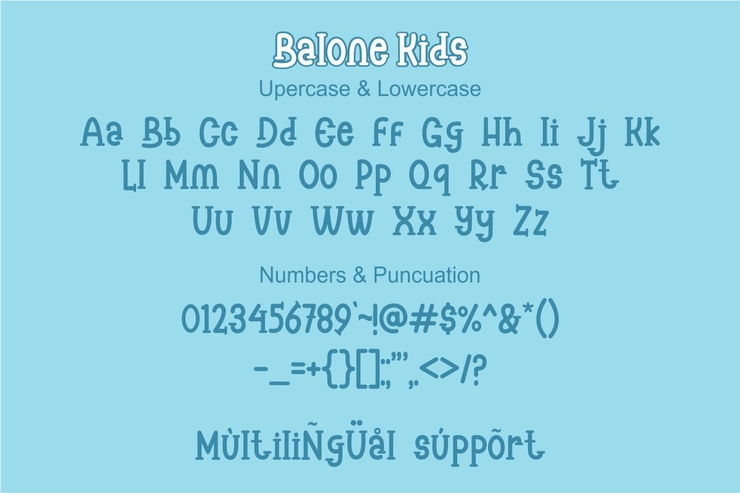Balone Kids字体 1