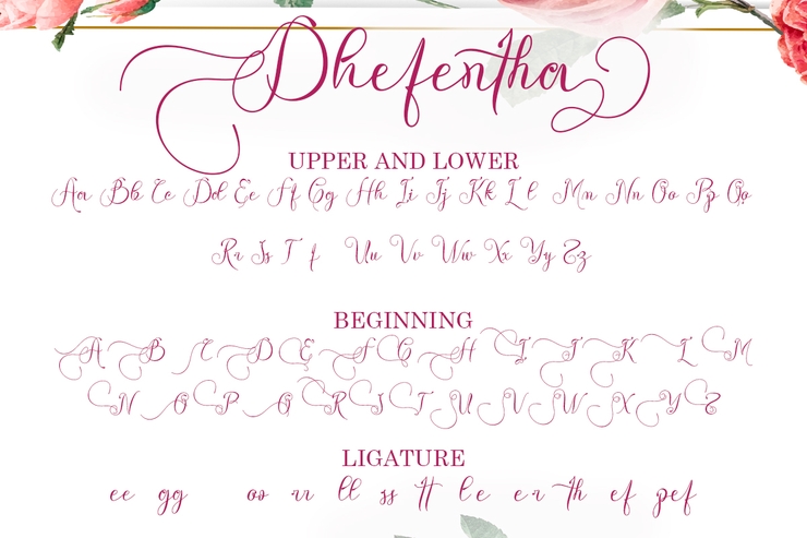Dhefentha字体 3