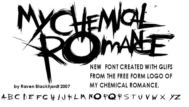 the chemical parade字体 1