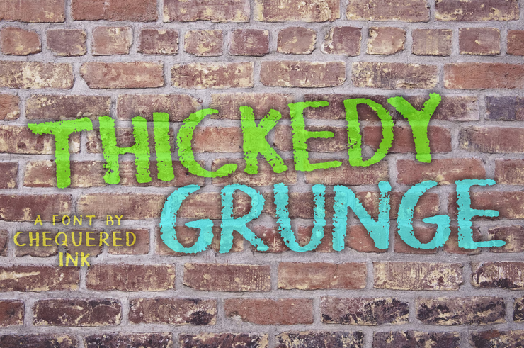 Thickedy Grunge字体 1