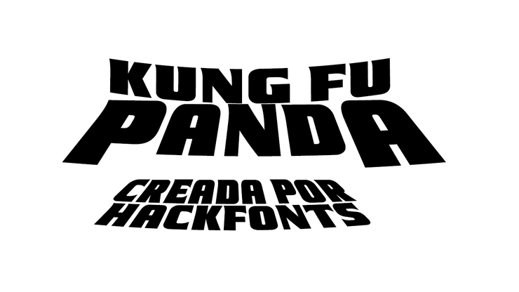 Kung Fu Panda字体 2