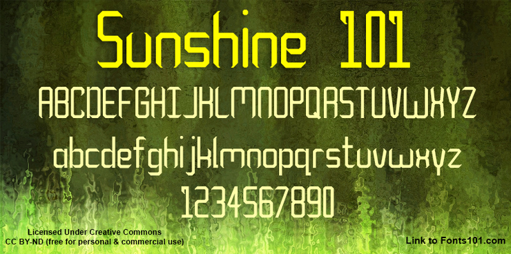Sunshine 101字体 1
