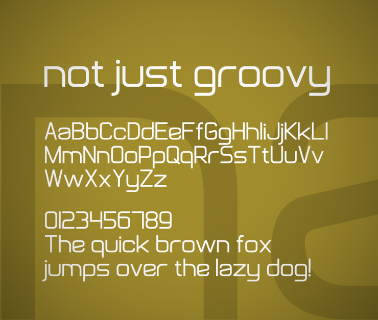 Not Just Groovy字体 1