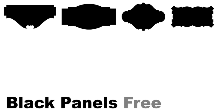 Black Panels字体 1