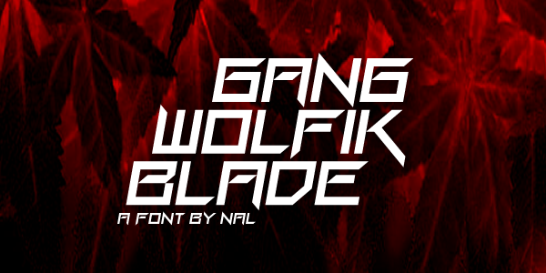 Gang Wolfik Blade字体 1