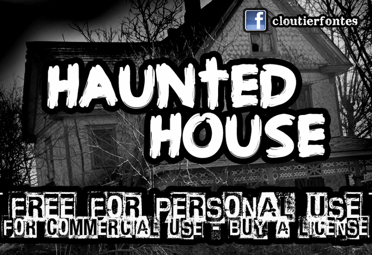 CF Haunted House字体 1