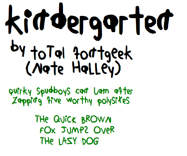 KindergartenNBP字体 2