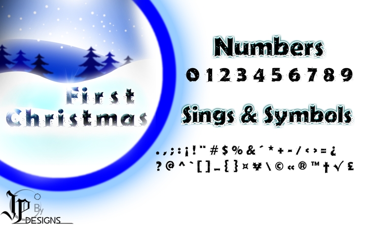 Firts Christmas字体 3