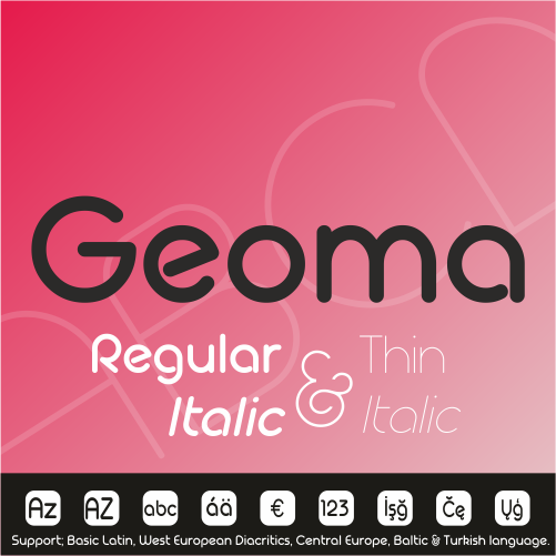 Geoma Thin Demo字体 1