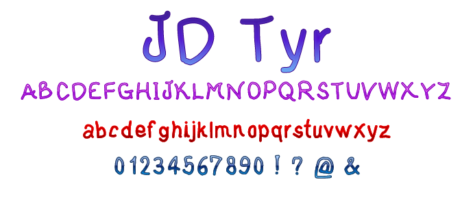 JDTyr字体 1