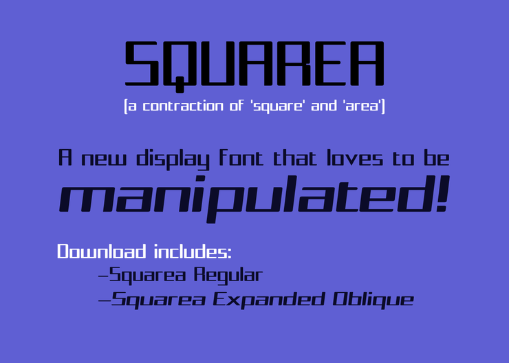 Squarea字体 1