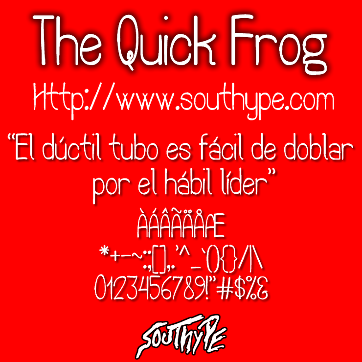 The Quick Frog St字体 1