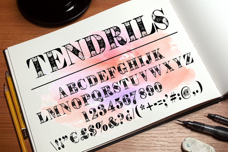 Tendrils字体 4
