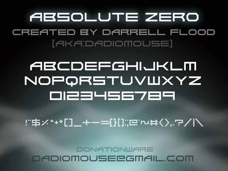 Absolute Zero字体 1