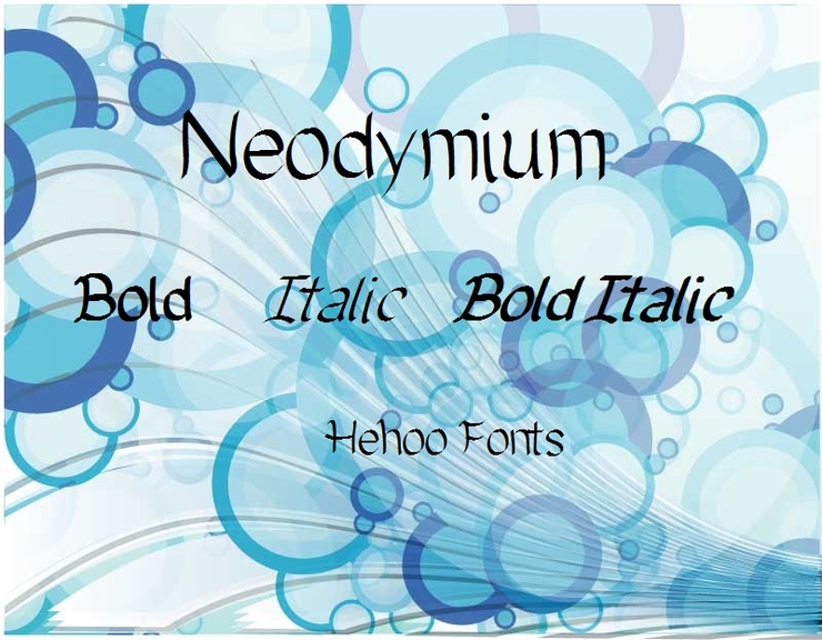 Neodymium字体 1
