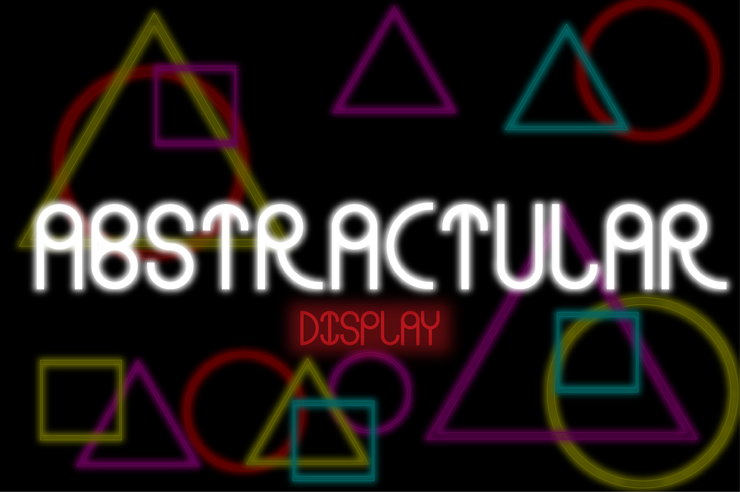 Abstracular-Fat字体 1