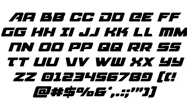 Aircruiser字体 4