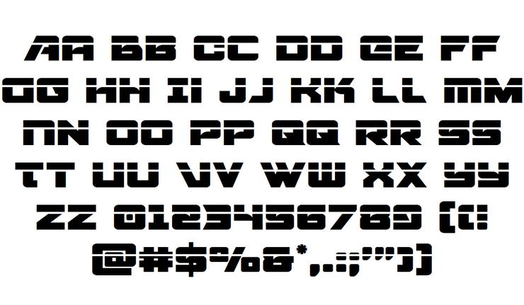 Aircruiser字体 5