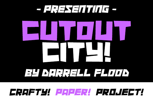 Cutout City字体 1