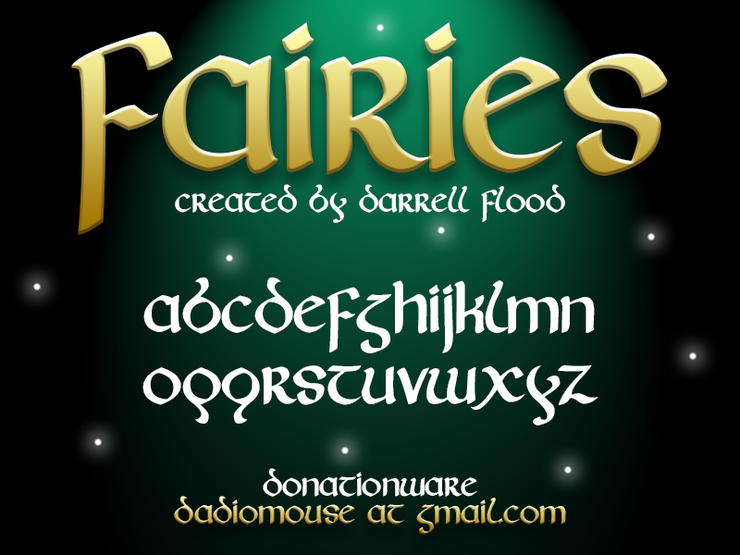 Fairies字体 1