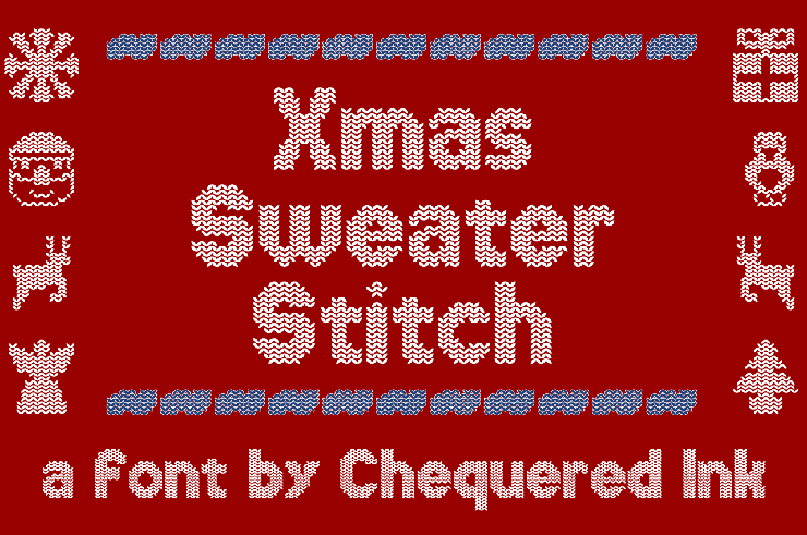 Xmas Sweater Stitch字体 2