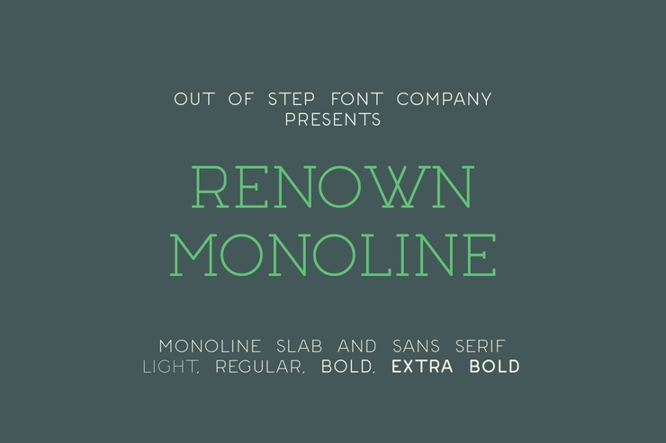 Renown Monoline字体 3