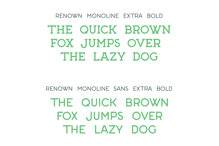 Renown Monoline字体 7