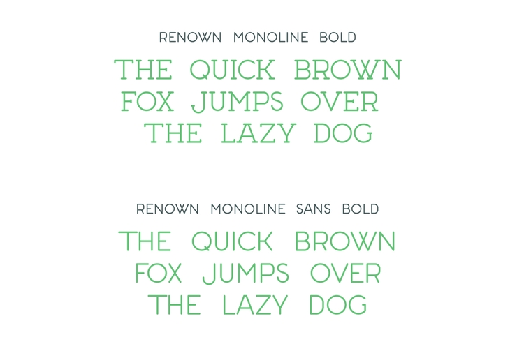 Renown Monoline字体 9