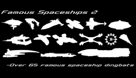 Famous Spaceships 2字体 2