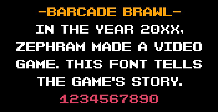 Barcade Brawl字体 2