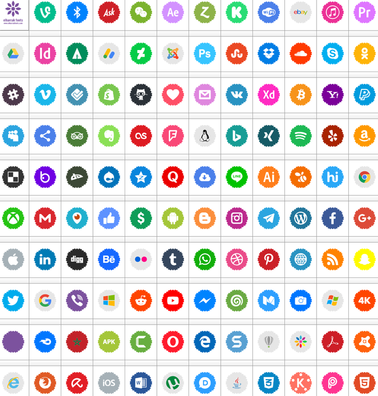 Social Icons Pro 2019字体 1