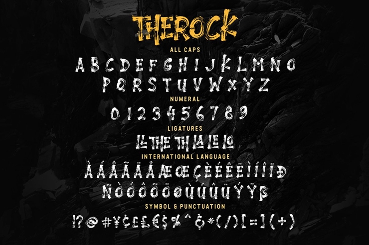 THEROCK字体 8