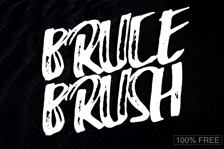 Bruce Brush字体 1